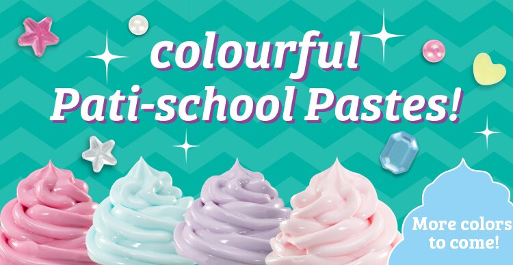 colourful Pati-school Pastes!