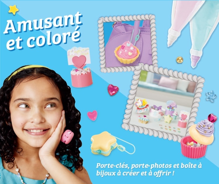 Amusant et coloré ! Porte-clés, porte-photos et boîte à bijoux à créer et à offrir !