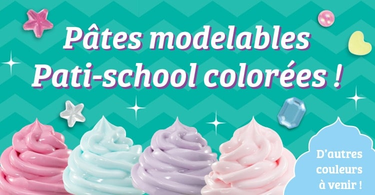 Pâtes modelables Pati-school colorées !